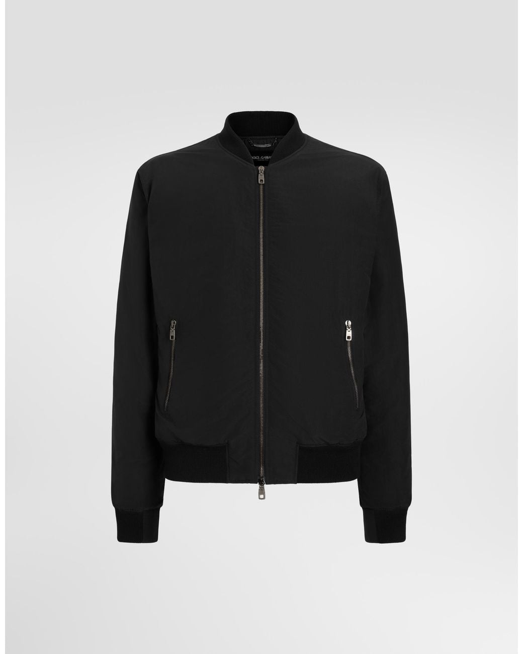 Dolce & Gabbana Black Padded Bomber Jacket for men