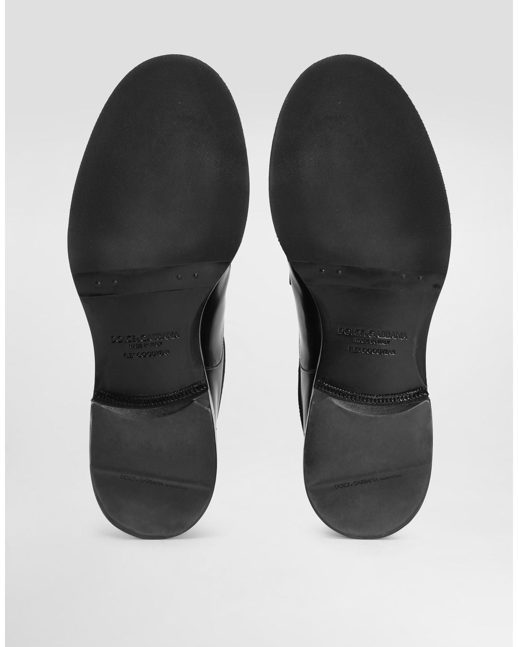 Dolce & Gabbana White Calfskin Derby Shoes for men