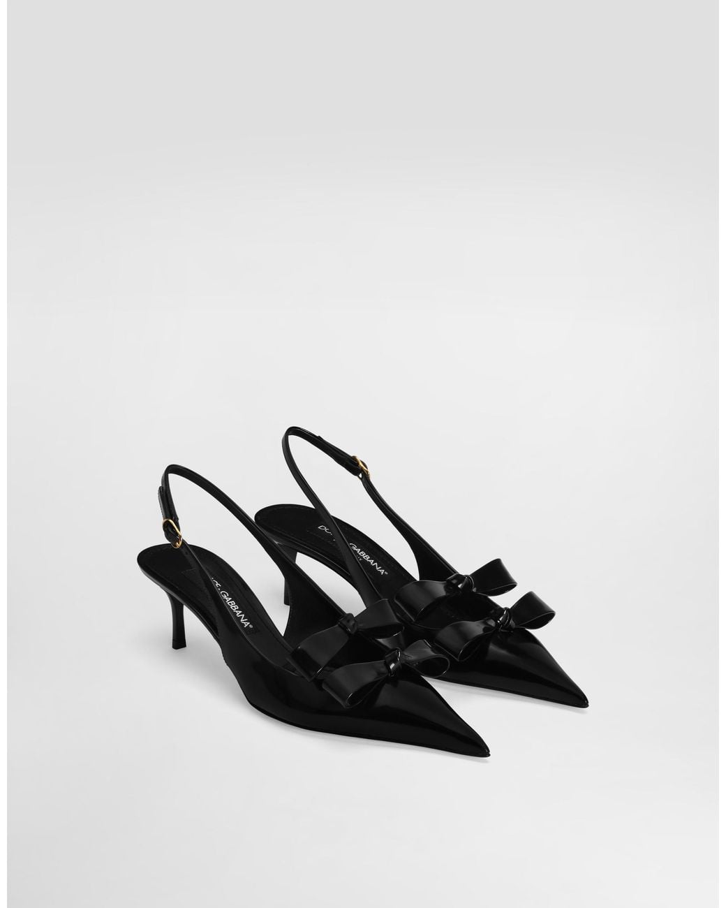 Dolce & Gabbana White Calfskin Slingback