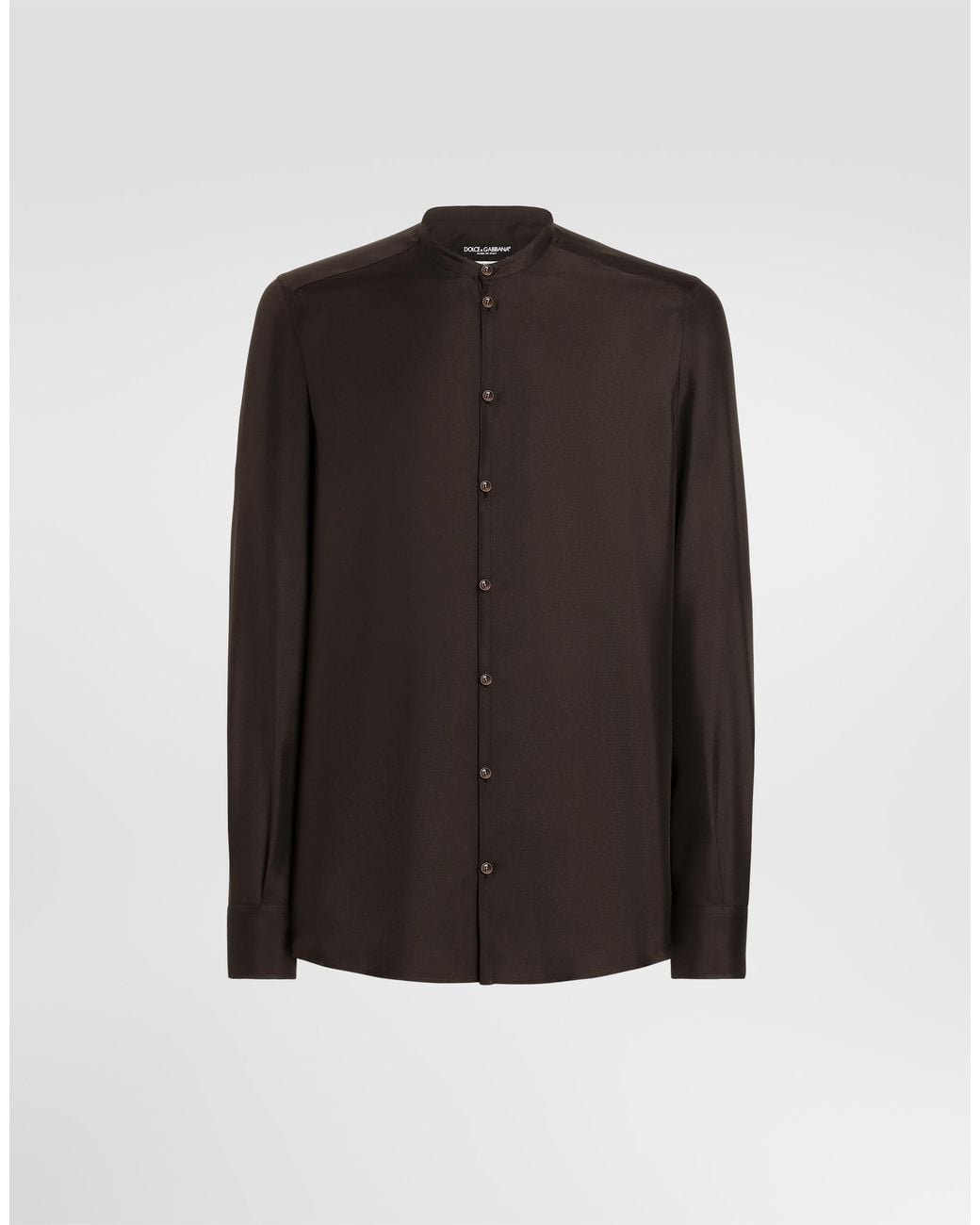 Dolce & Gabbana Black Silk Shirt for men
