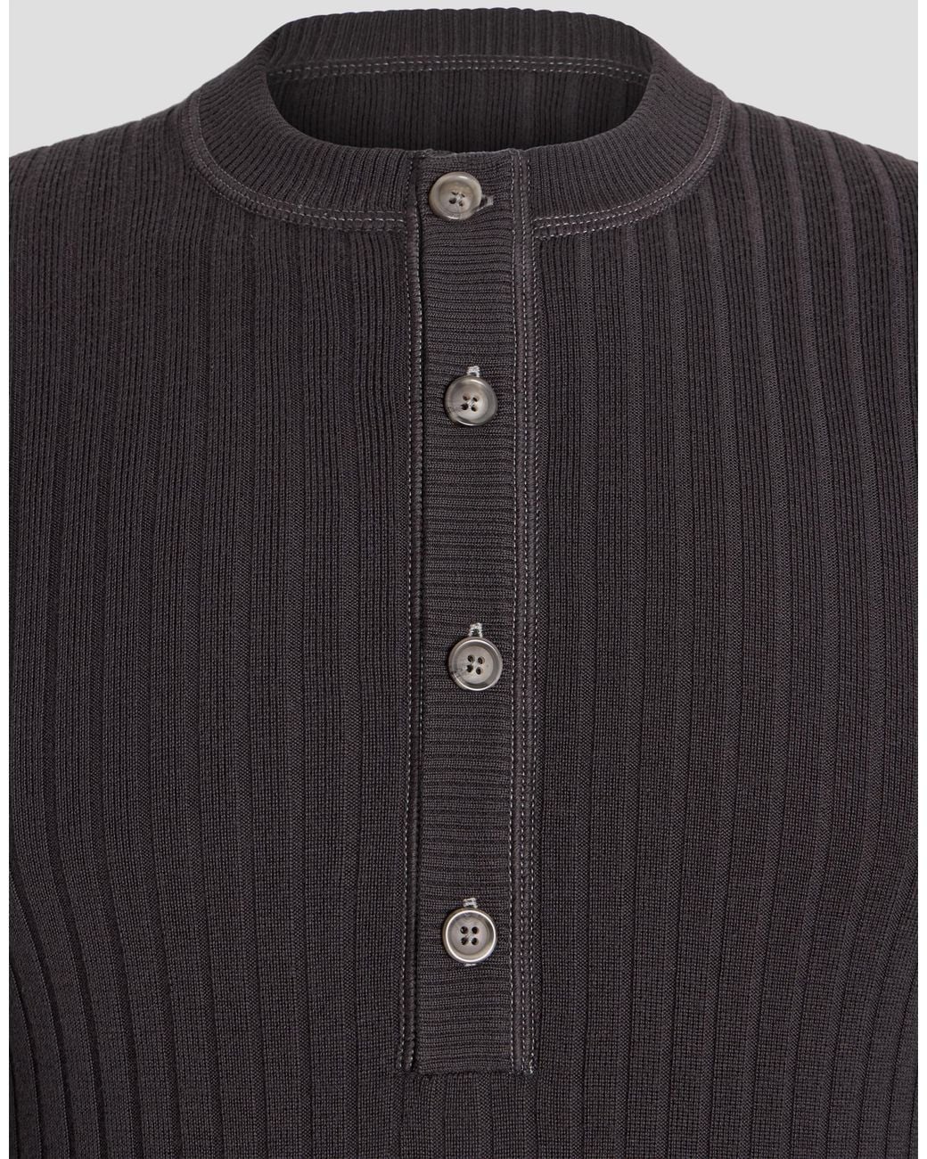Dolce & Gabbana Blue Serafino Virgin Wool Pullover for men