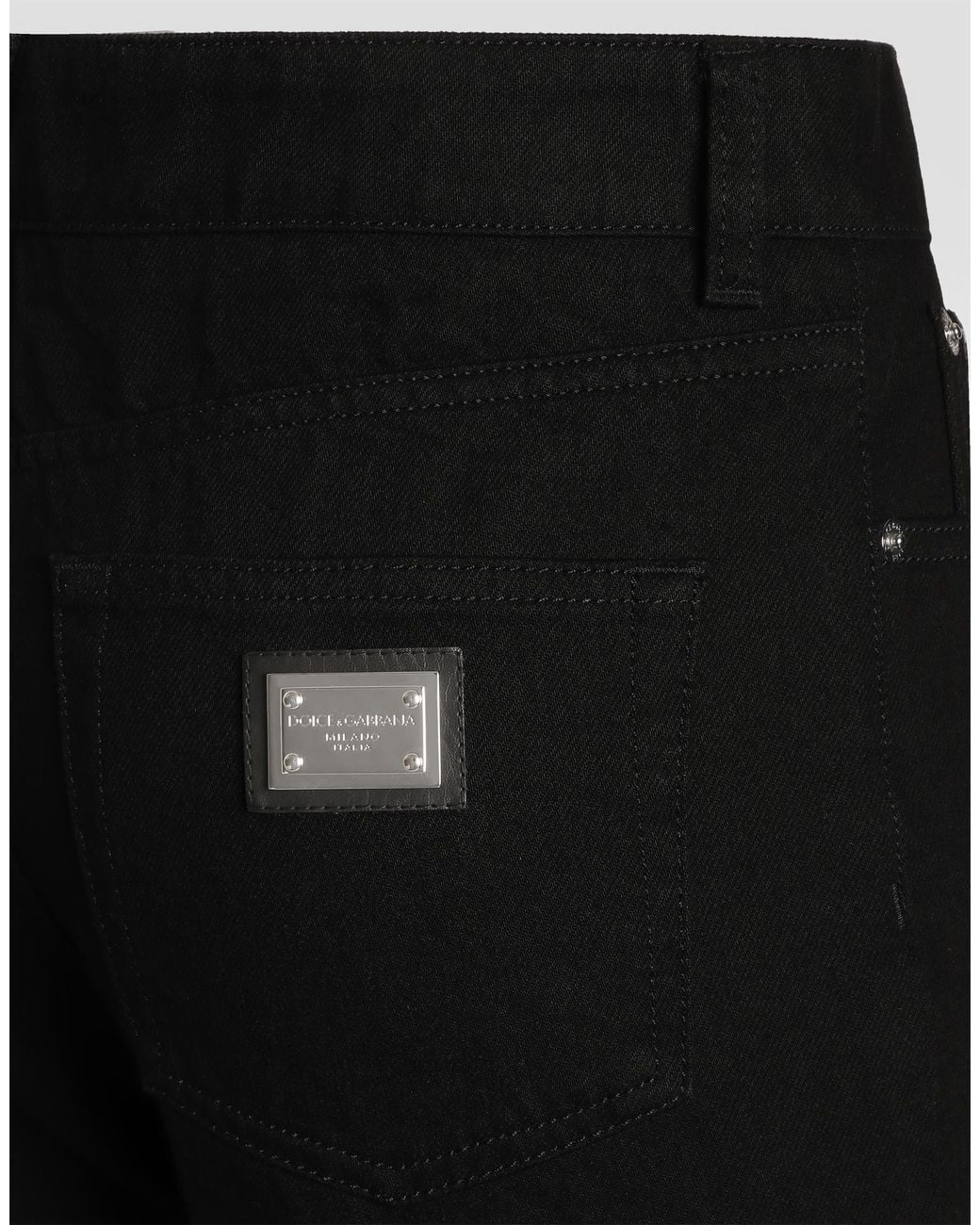 Dolce & Gabbana Black 5-Pocket Denim Trousers