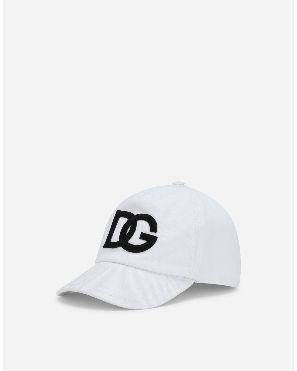 Dolce & Gabbana Baumwolle Baseballkappe mit Logo-Patch in Weiß für Herren Caps & Mützen Herren Accessoires Hüte 