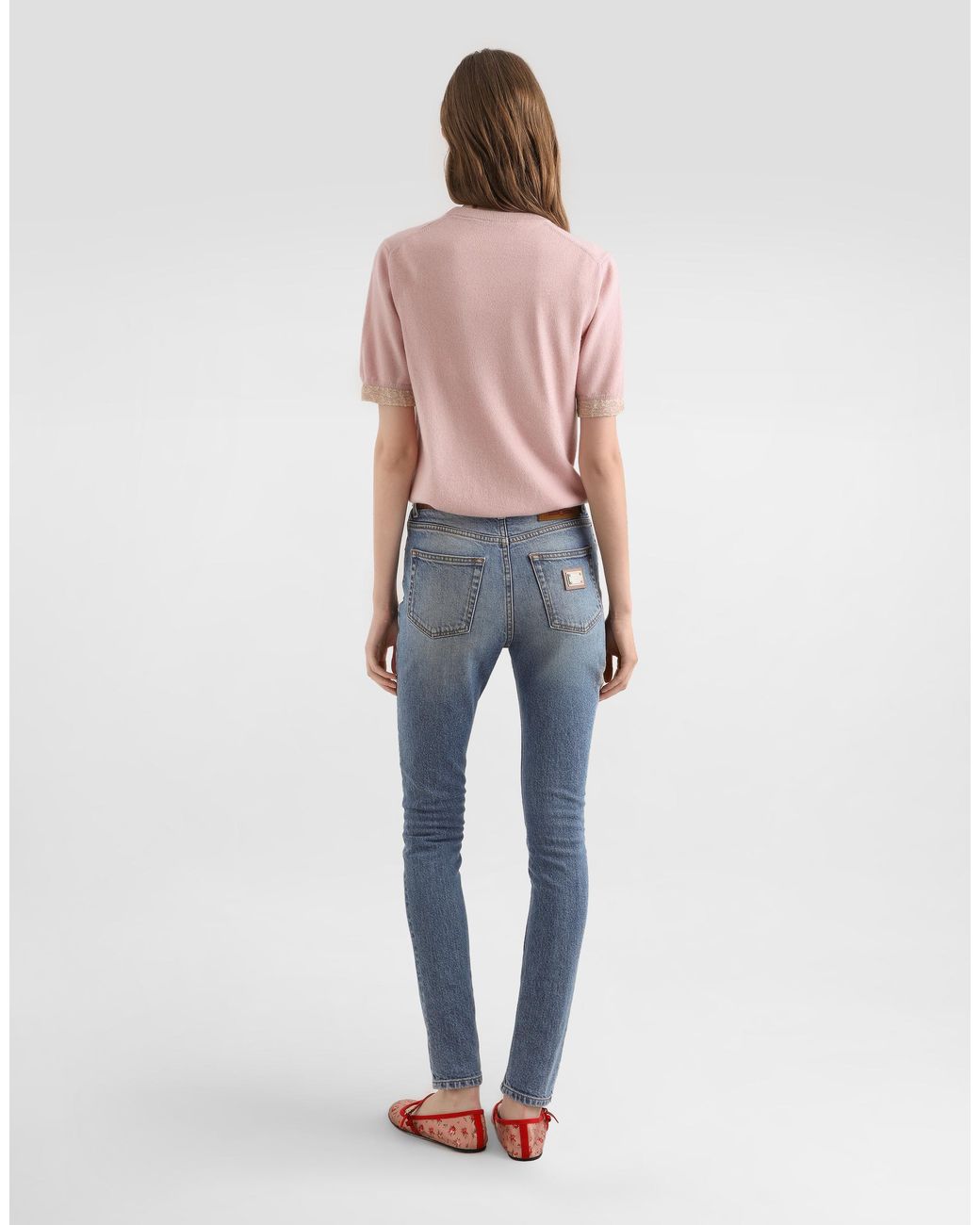 Dolce & Gabbana Pink Cashmere Pullover