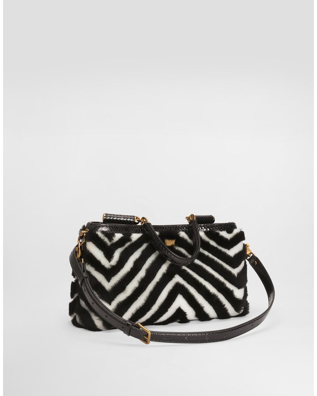 Dolce & Gabbana Black Medium Vittoria Shoulder And Crossbody Bag