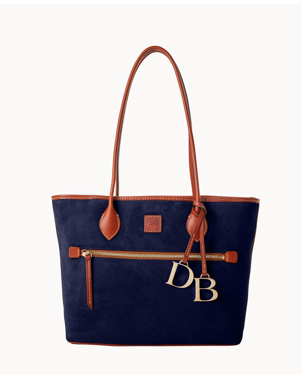 Dooney & Bourke Suede Tote in Navy (Blue) Lyst
