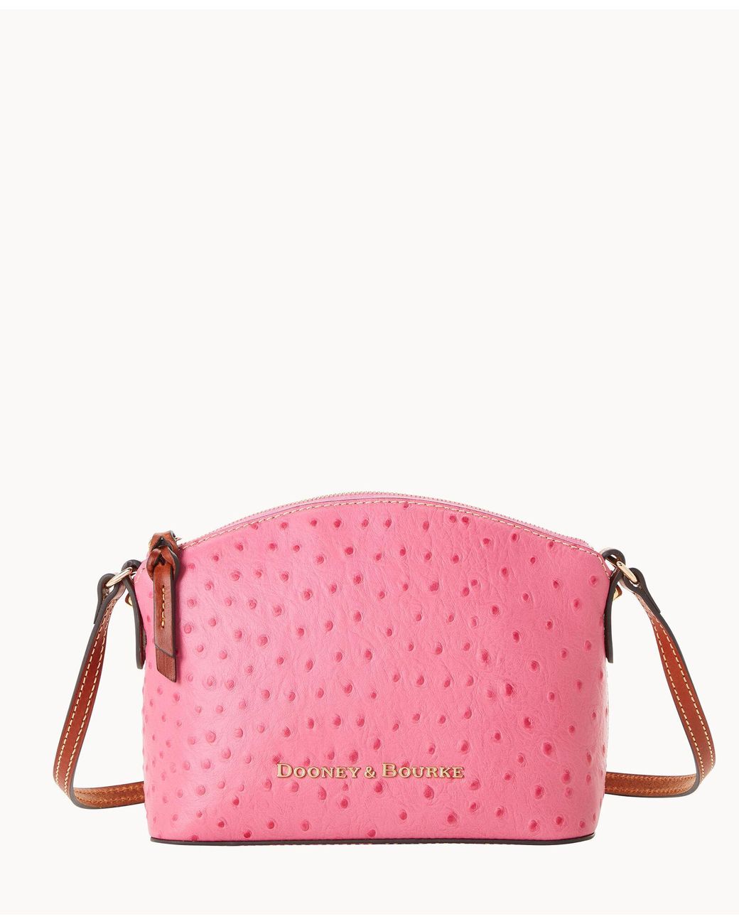 Dooney & Bourke Ostrich Ruby Crossbody in Pink Lyst