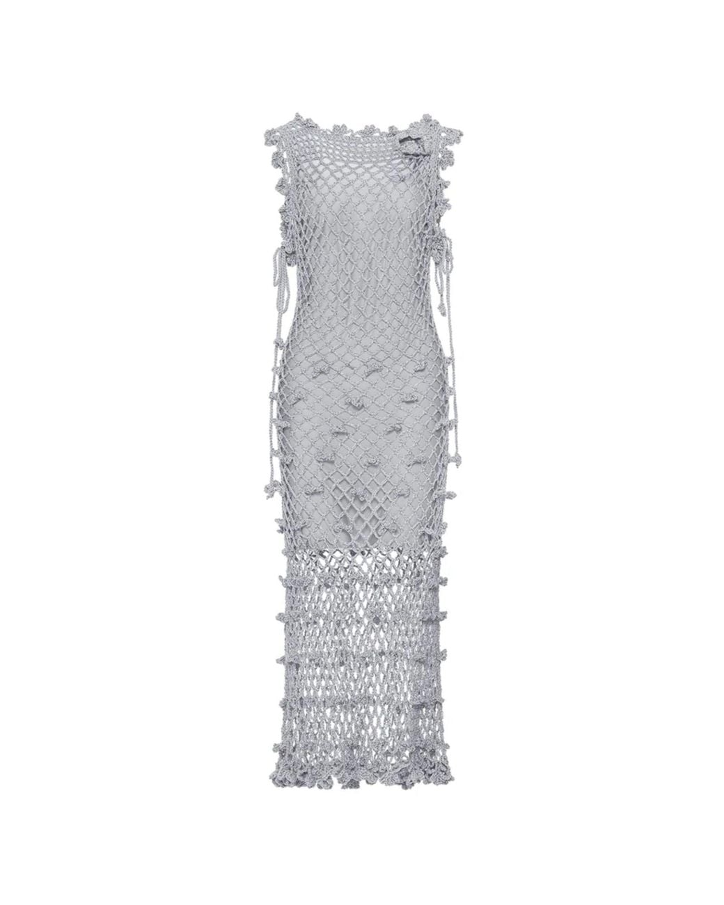 Andreeva Gray Sofia Handmade Crochet Dress