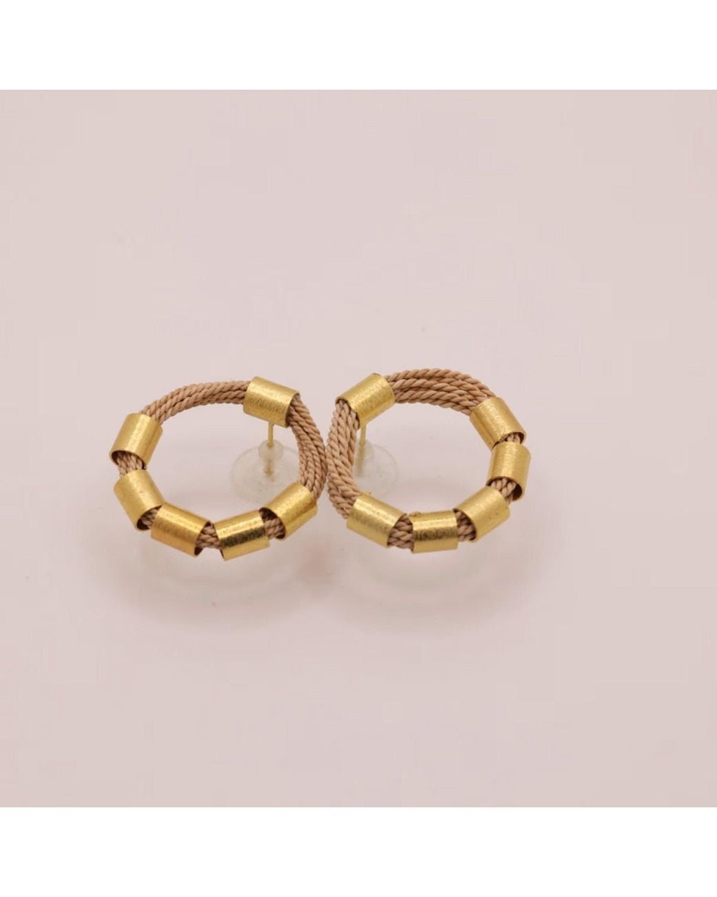 NART Metallic The Rings Buriti Earrings