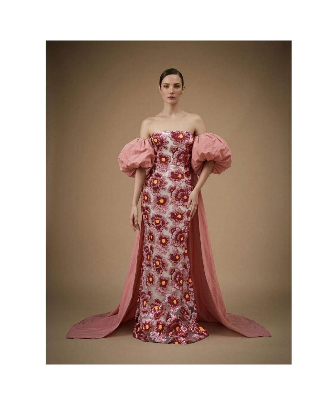 Ashley Stambouli Red Kaspia Dress