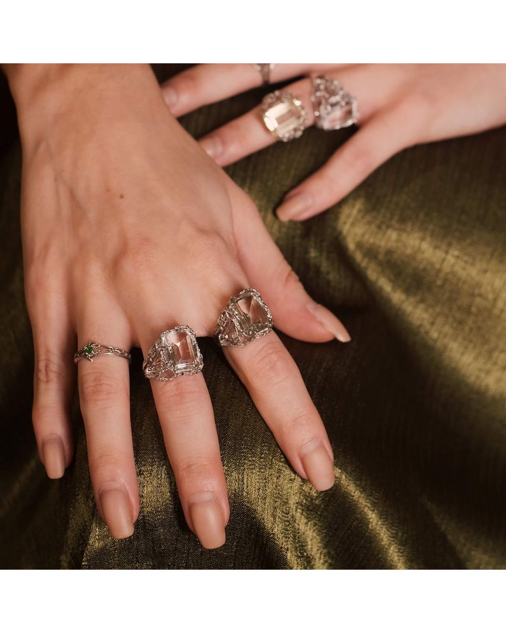 ELANIC GALLERY Metallic Greatness Gone Sparkle Ring