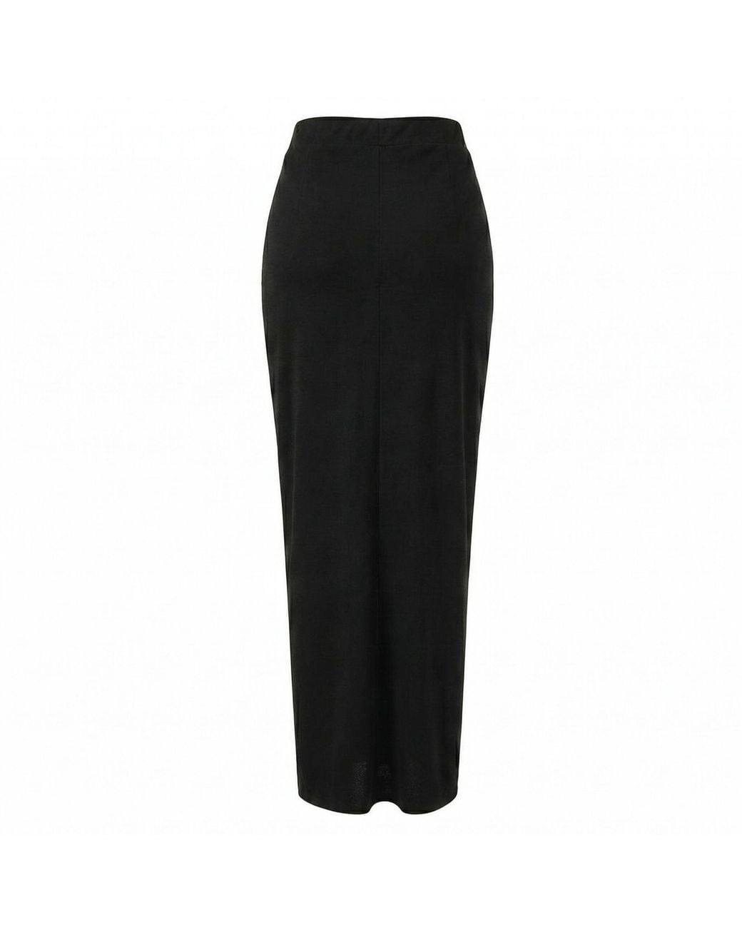 International Appeal Black Sari-Draped Maxi Skirt