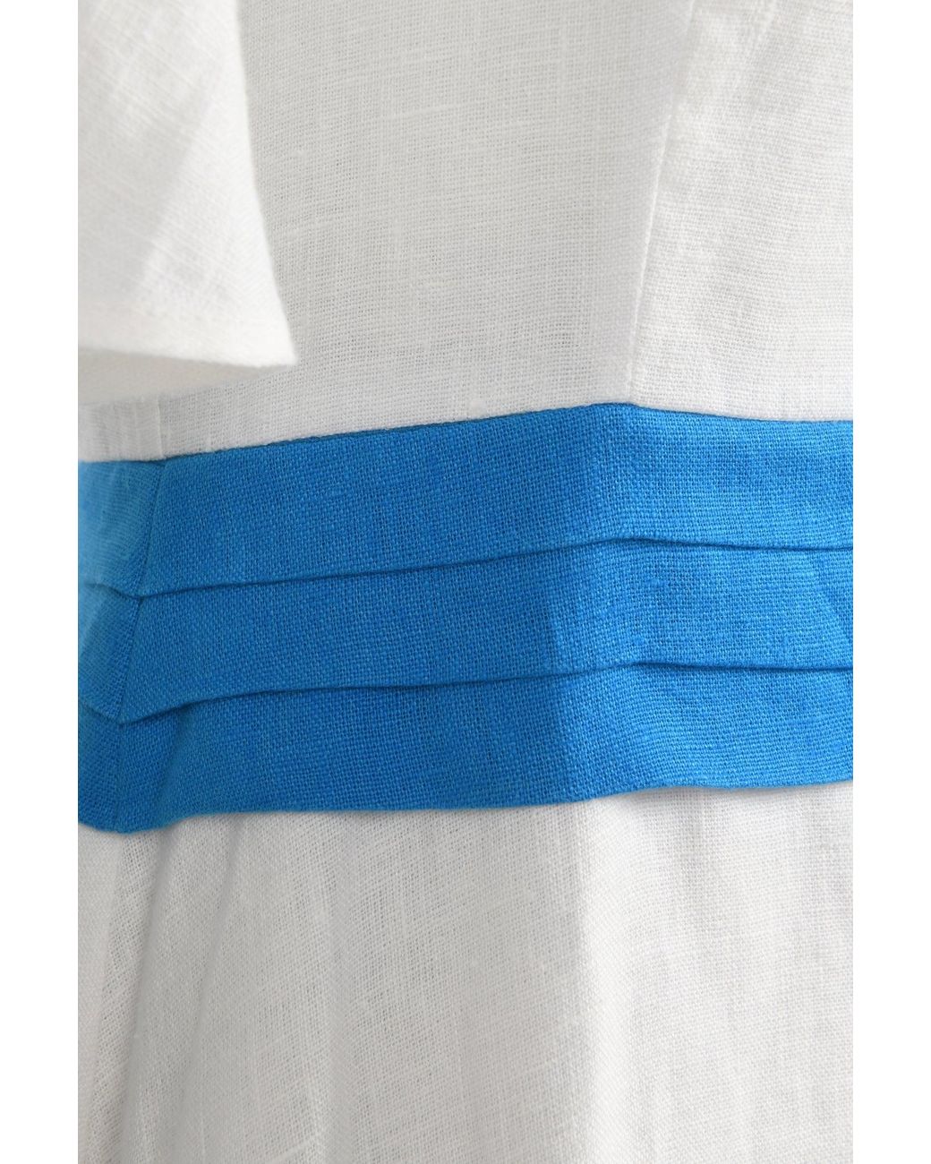 DIVINE HARMONIE Blue Divine Water Linen Maxi Dress