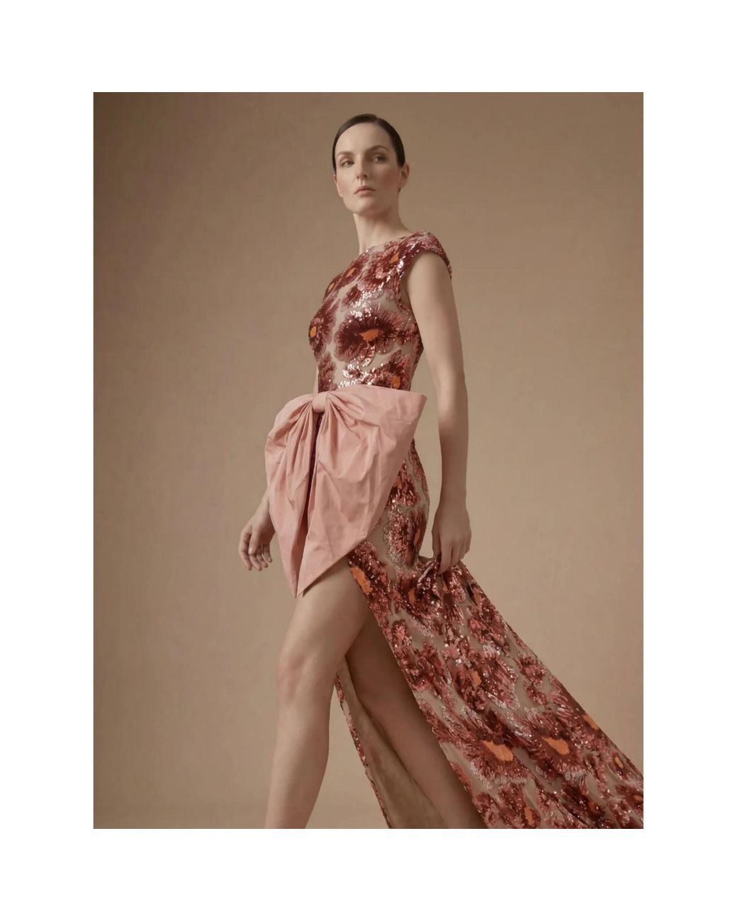 Ashley Stambouli Pink Coralia Dress