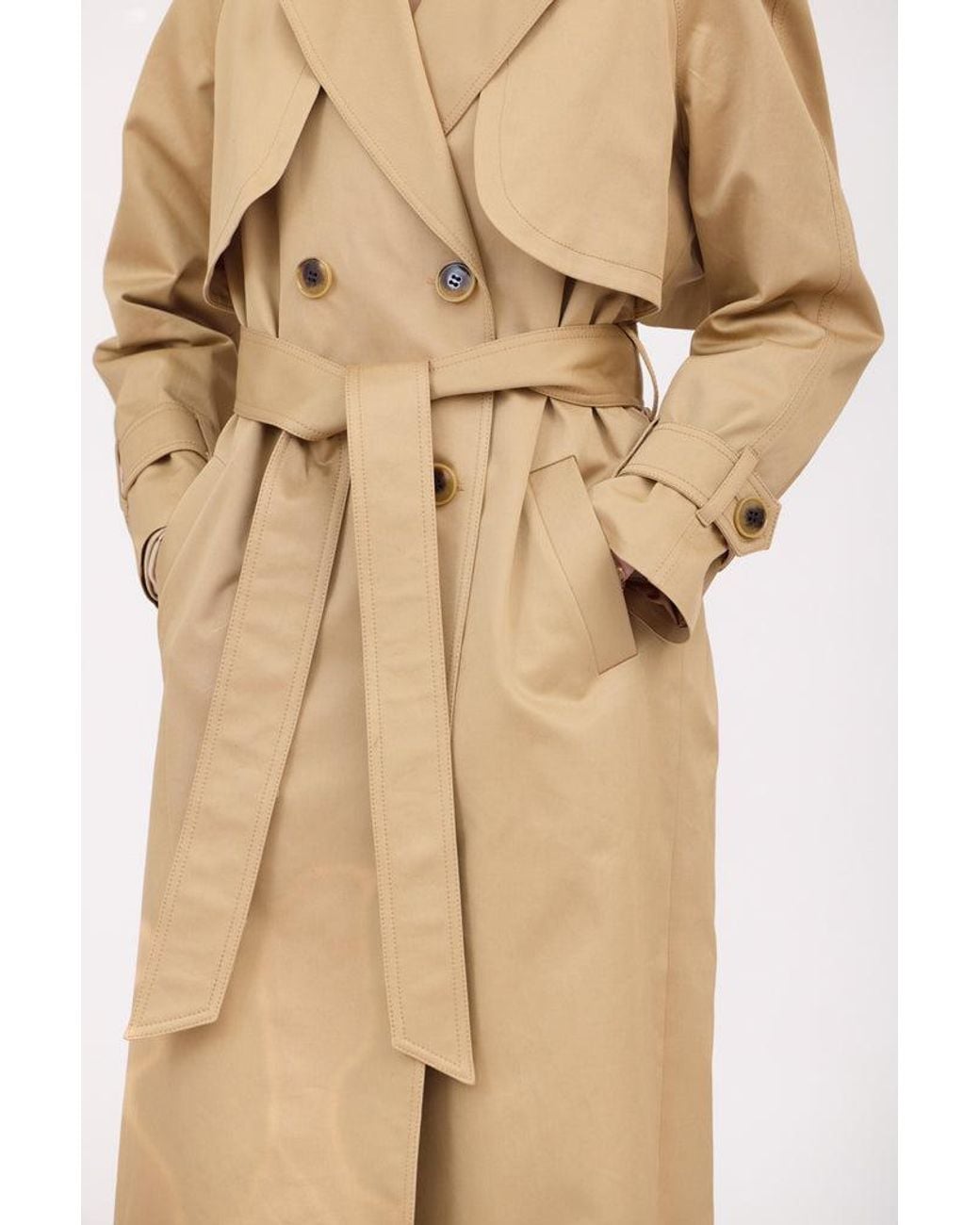 SOTROPA Natural Camel Trench Coat