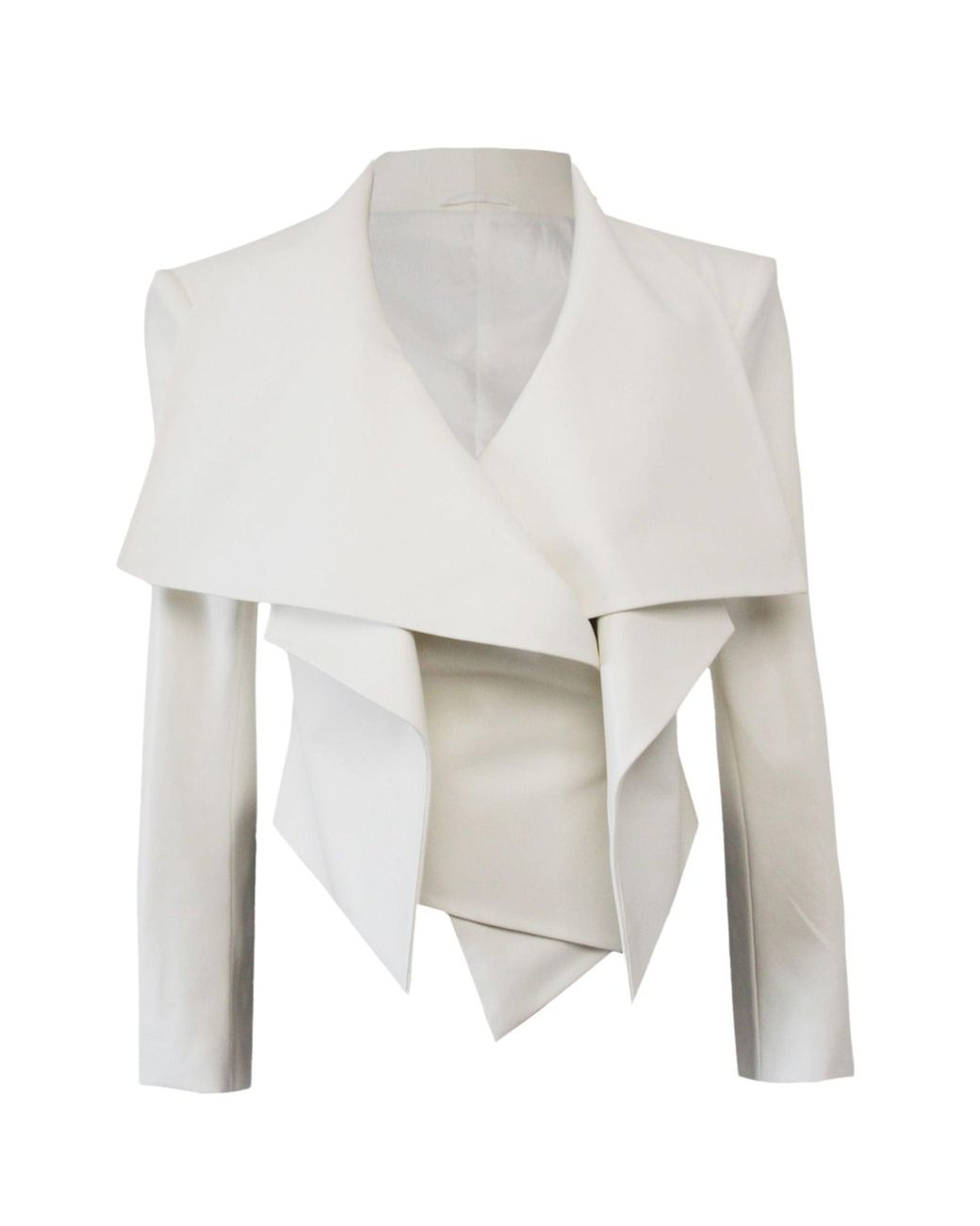 KRIS MARAN White Leather Jacket