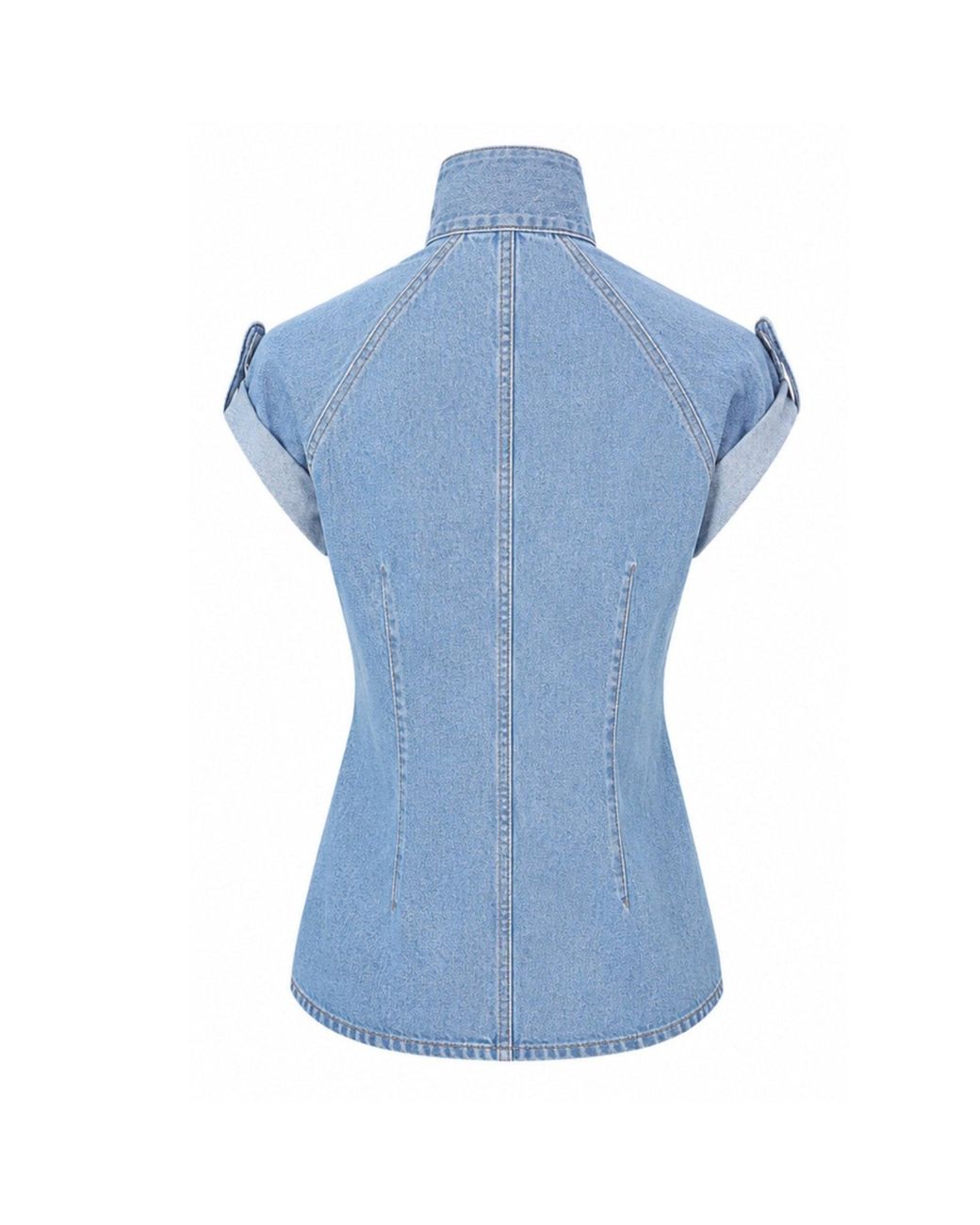 SOEUR & FRÈRES Blue La Chemise Cravate — Light