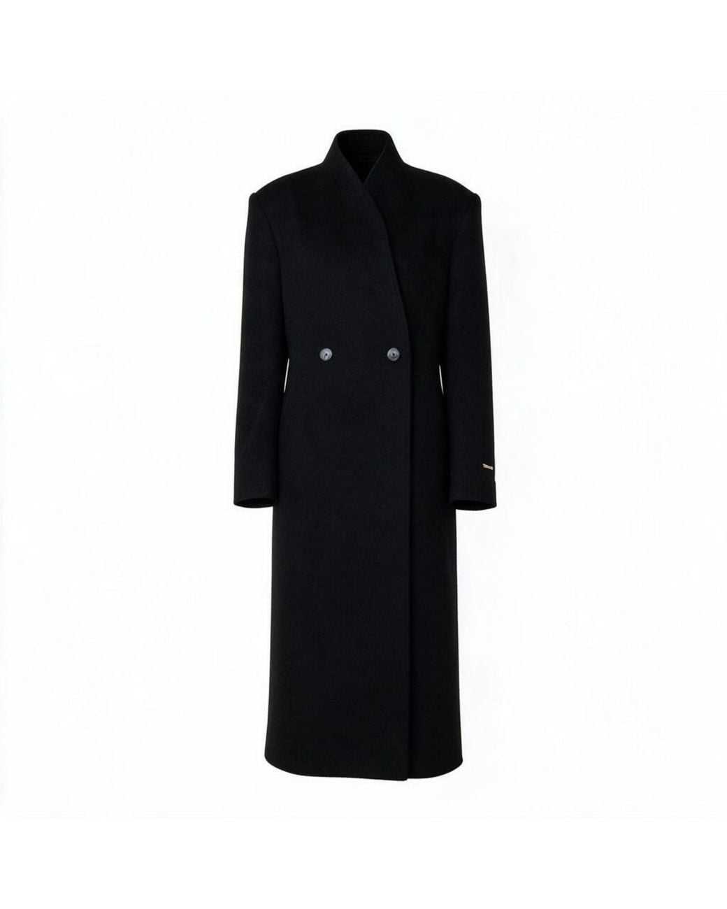 ZHYUN.K Black Shawl Coat