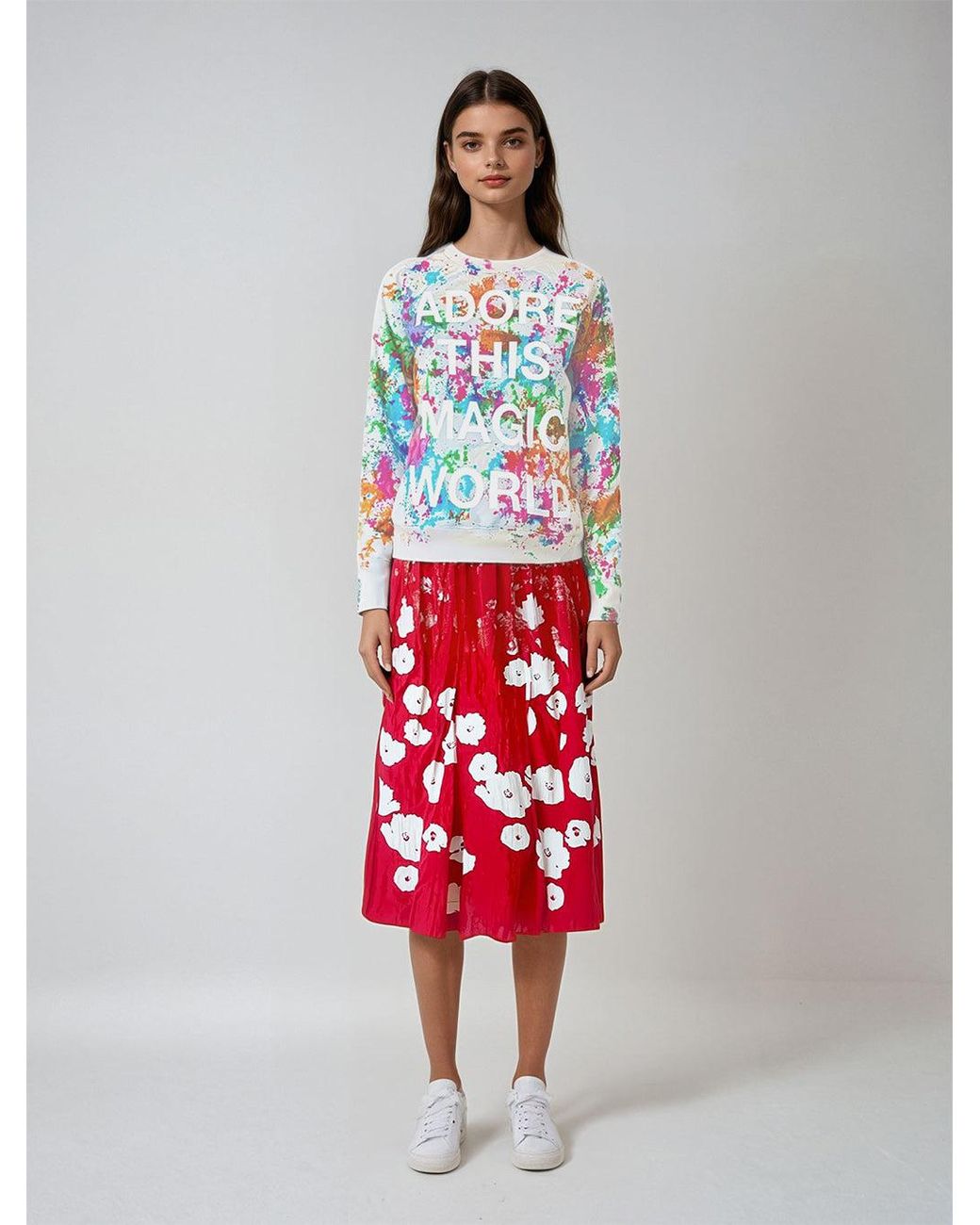 Simeon Farrar White Tie Dye Sweatshirt