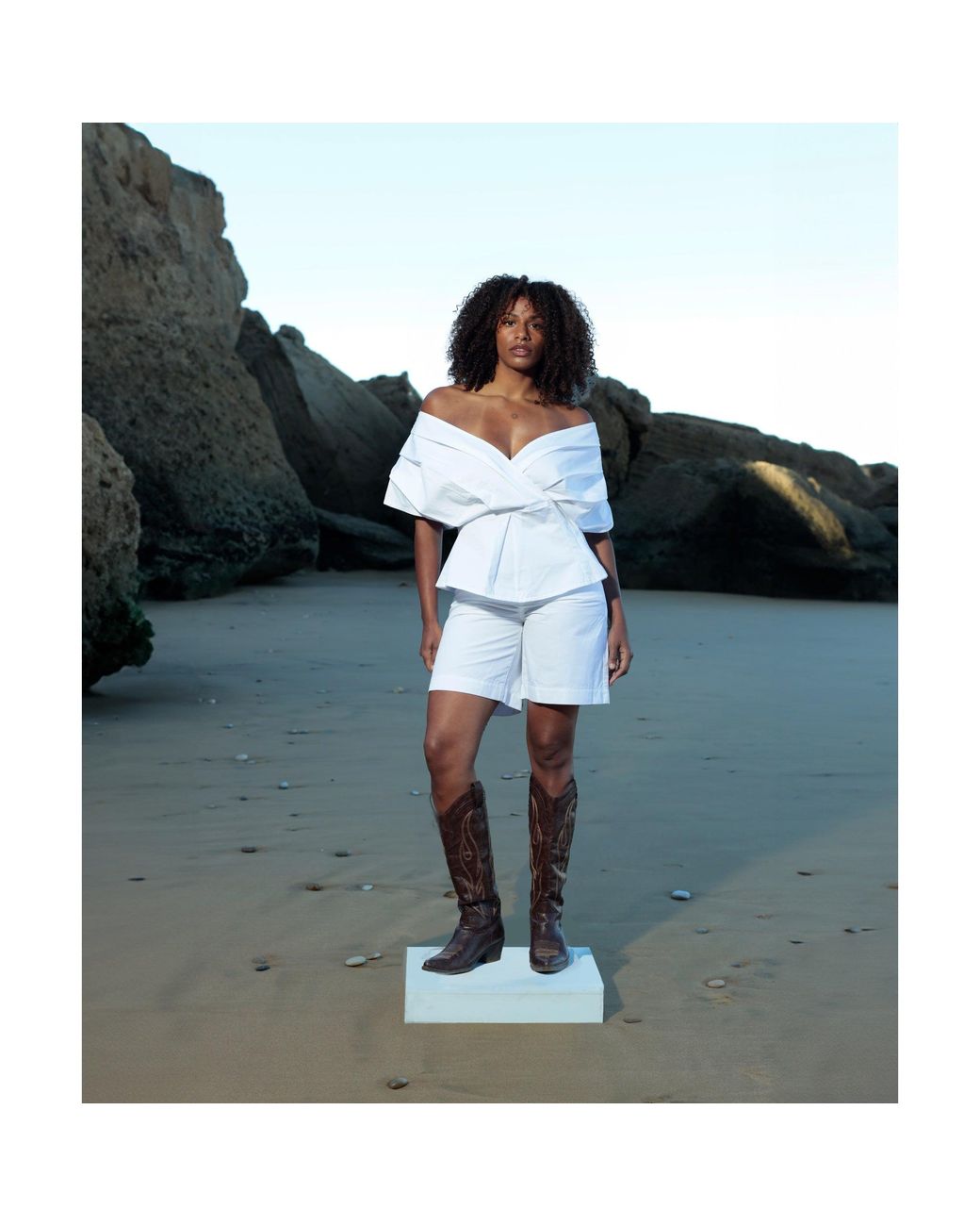 SOEUR & FRÈRES White Le Bermuda — Optic