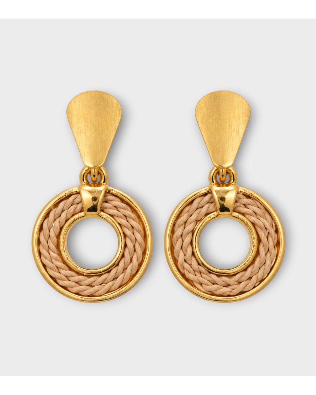 NART Metallic The Single Round Buriti Earrings