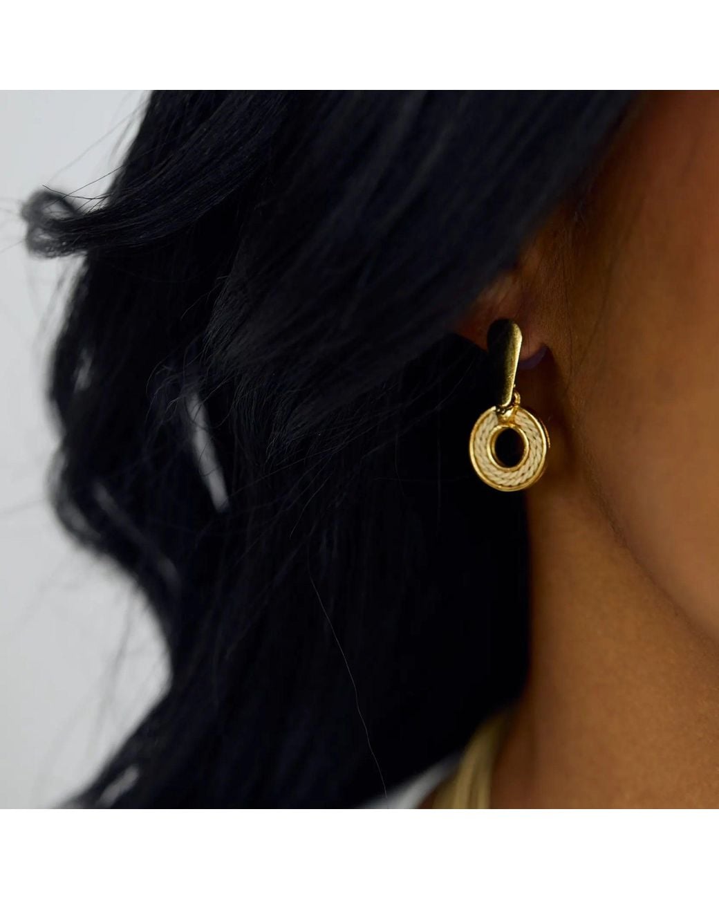 NART Metallic The Single Round Buriti Earrings