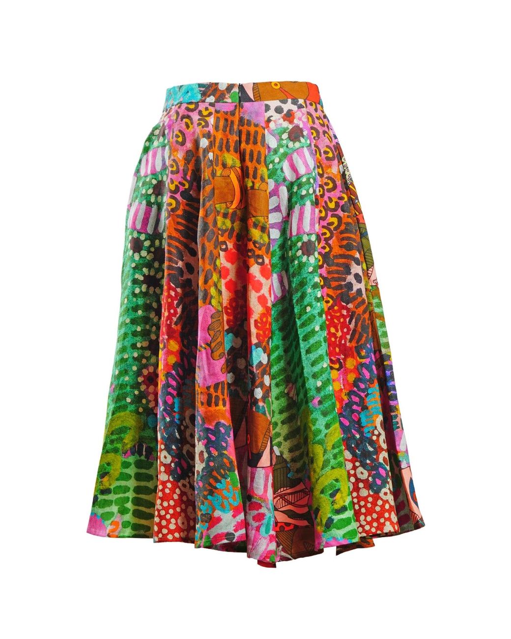 A.nty Story Multicolor A-Line Flare Skirt With Pockets