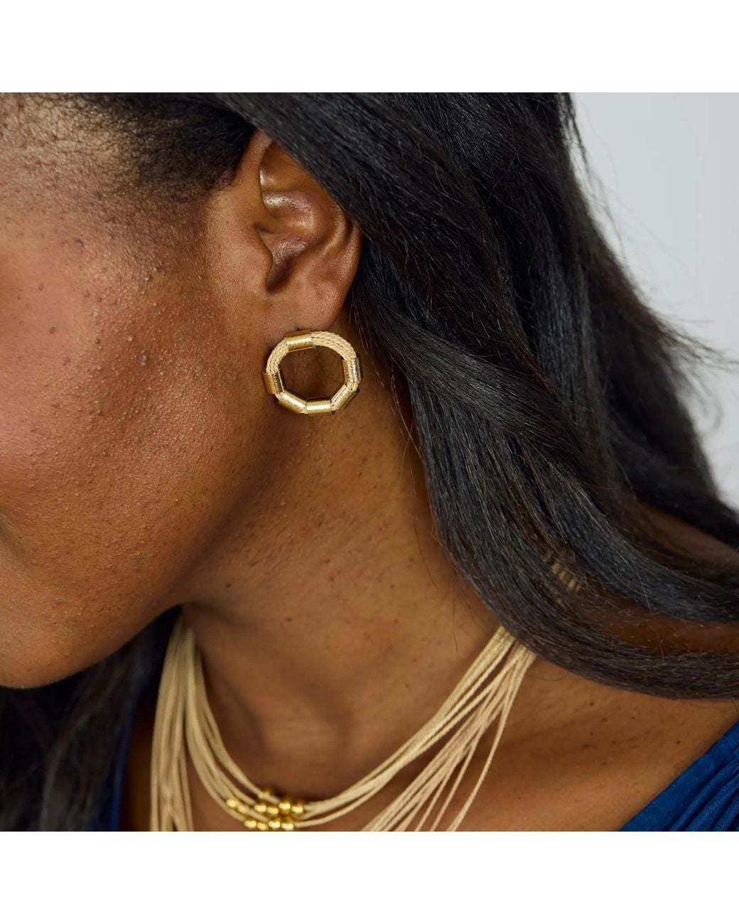 NART Metallic The Rings Buriti Earrings