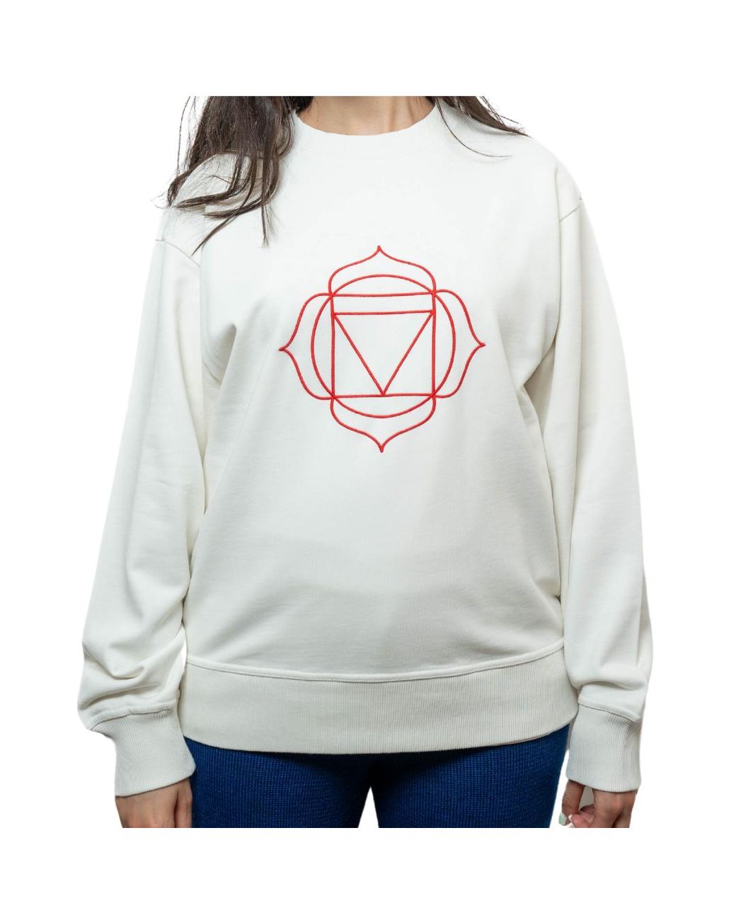 DIVINE HARMONIE White Root Chakra Sweatshirt