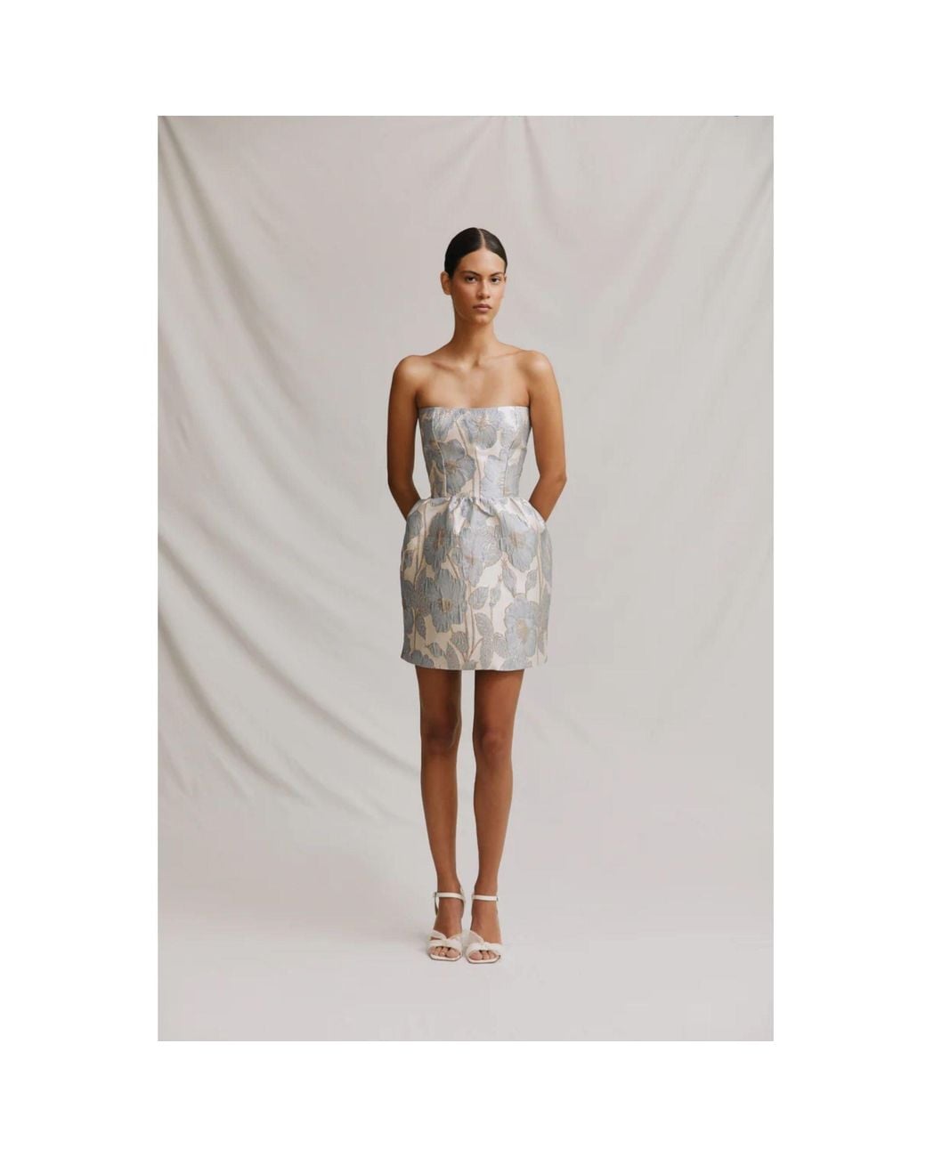 Ashley Stambouli Gray Zoe Dress