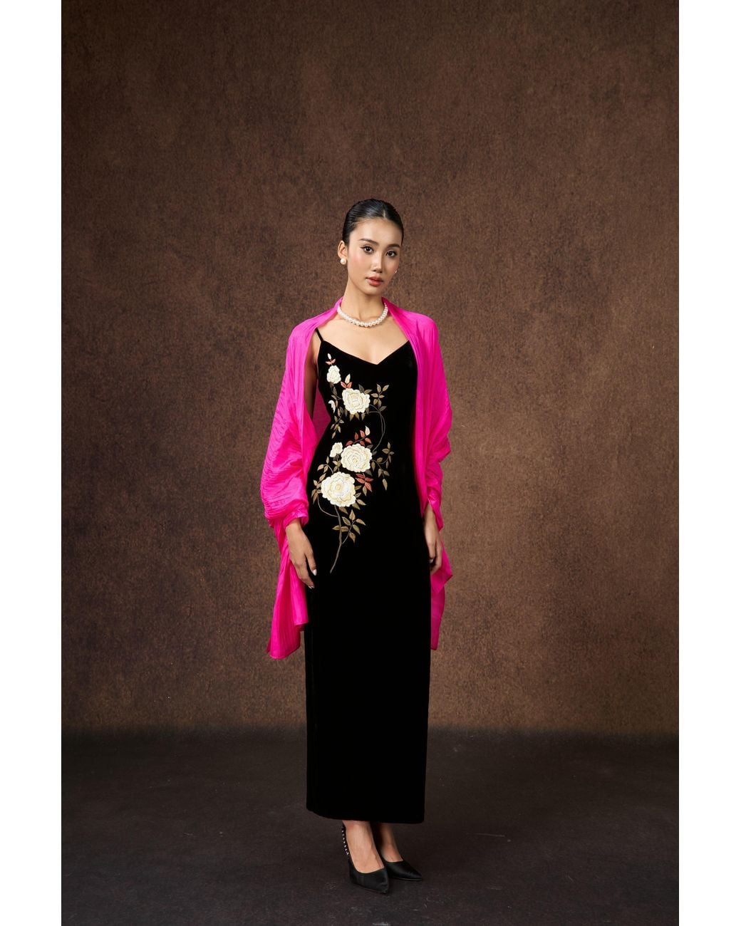 SILK & BEARS Pink Hot Scarf