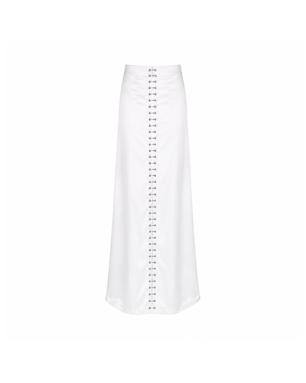 TANIA ORELLANA White Cascade Skirt