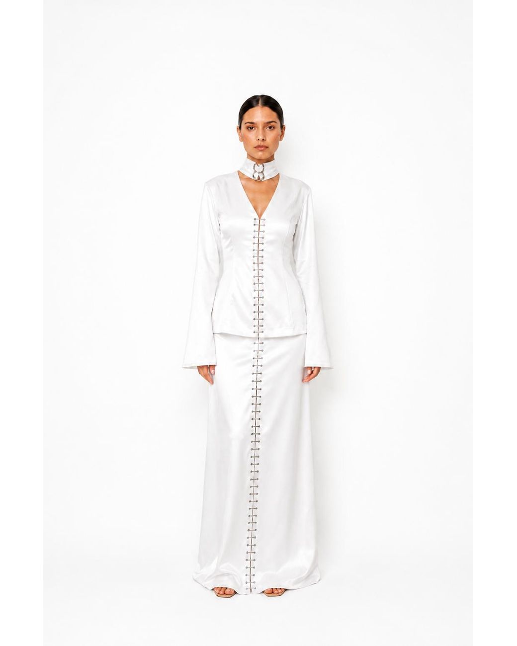 TANIA ORELLANA White Cascade Top