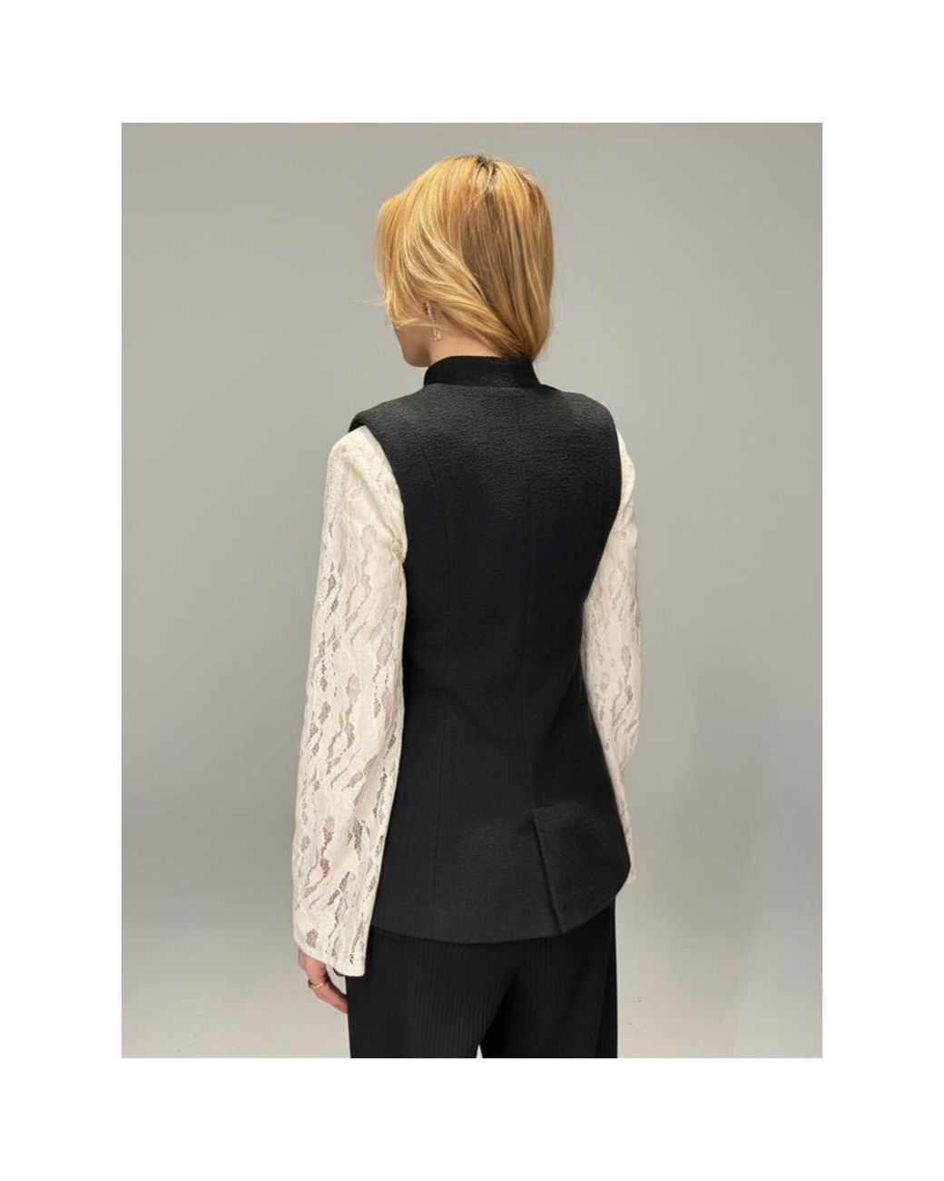 MNK Atelier Blue Bouclé Vest