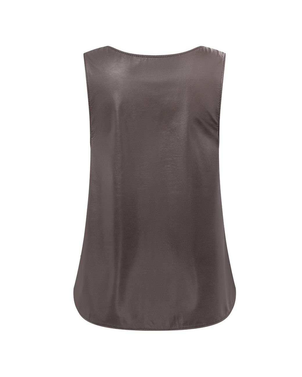 DAR ANN STUDIO Brown Pulse Top