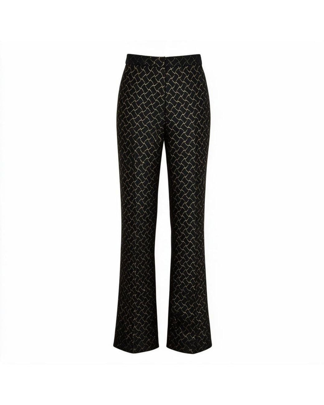 ZHYUN.K Black Jacquard Trousers
