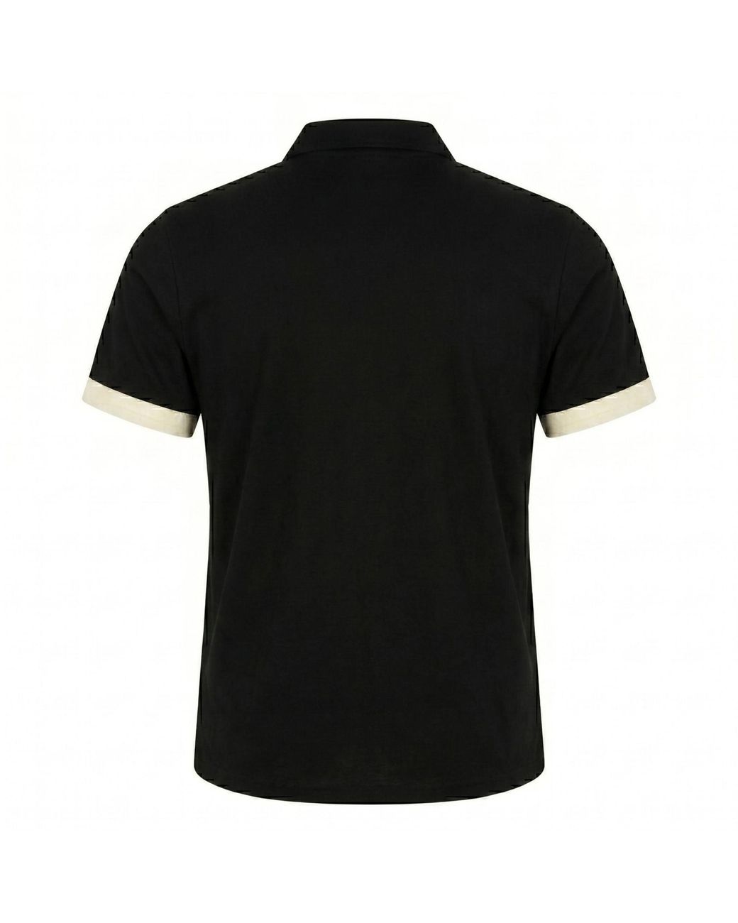 International Appeal Black Floral-Embroidered Panel Shirt