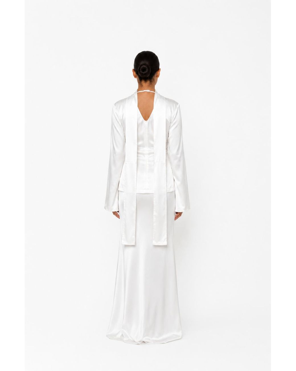 TANIA ORELLANA White Cascade Top