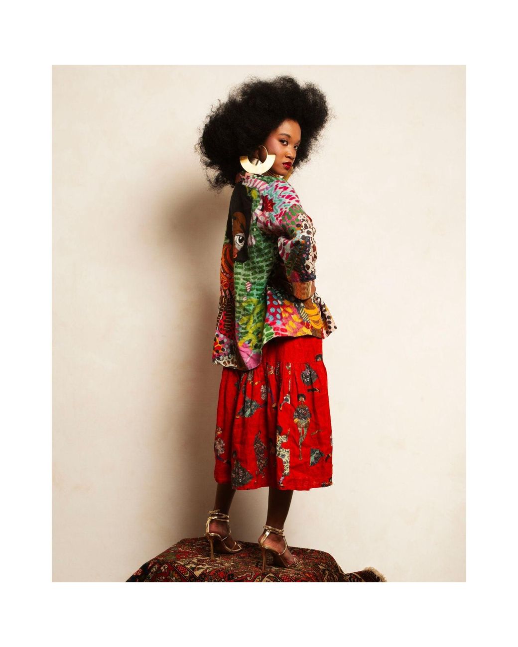 A.nty Story Blue Silk Lined Kimono Jacket