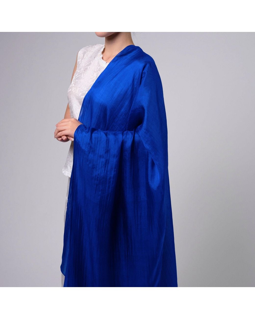 SILK & BEARS Blue Royal Scarf