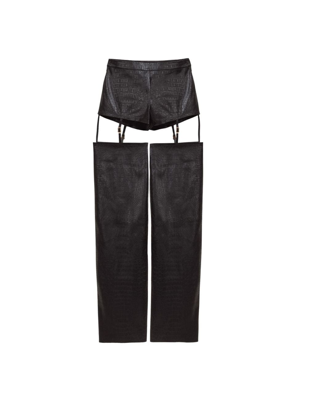KRIS MARAN Black Transformable Pants With Details