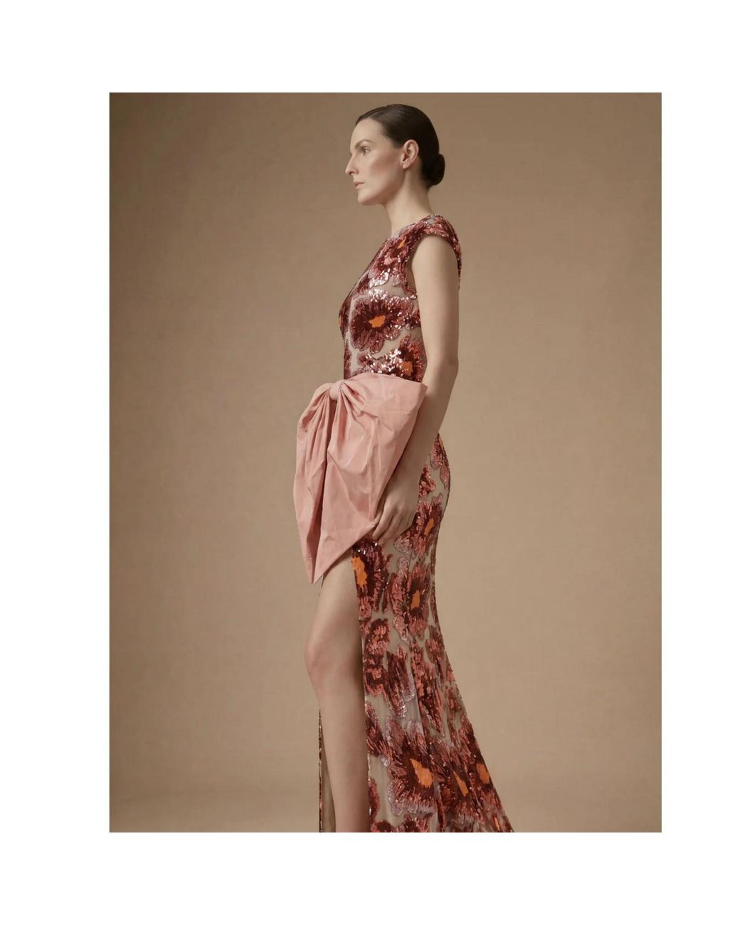 Ashley Stambouli Pink Coralia Dress