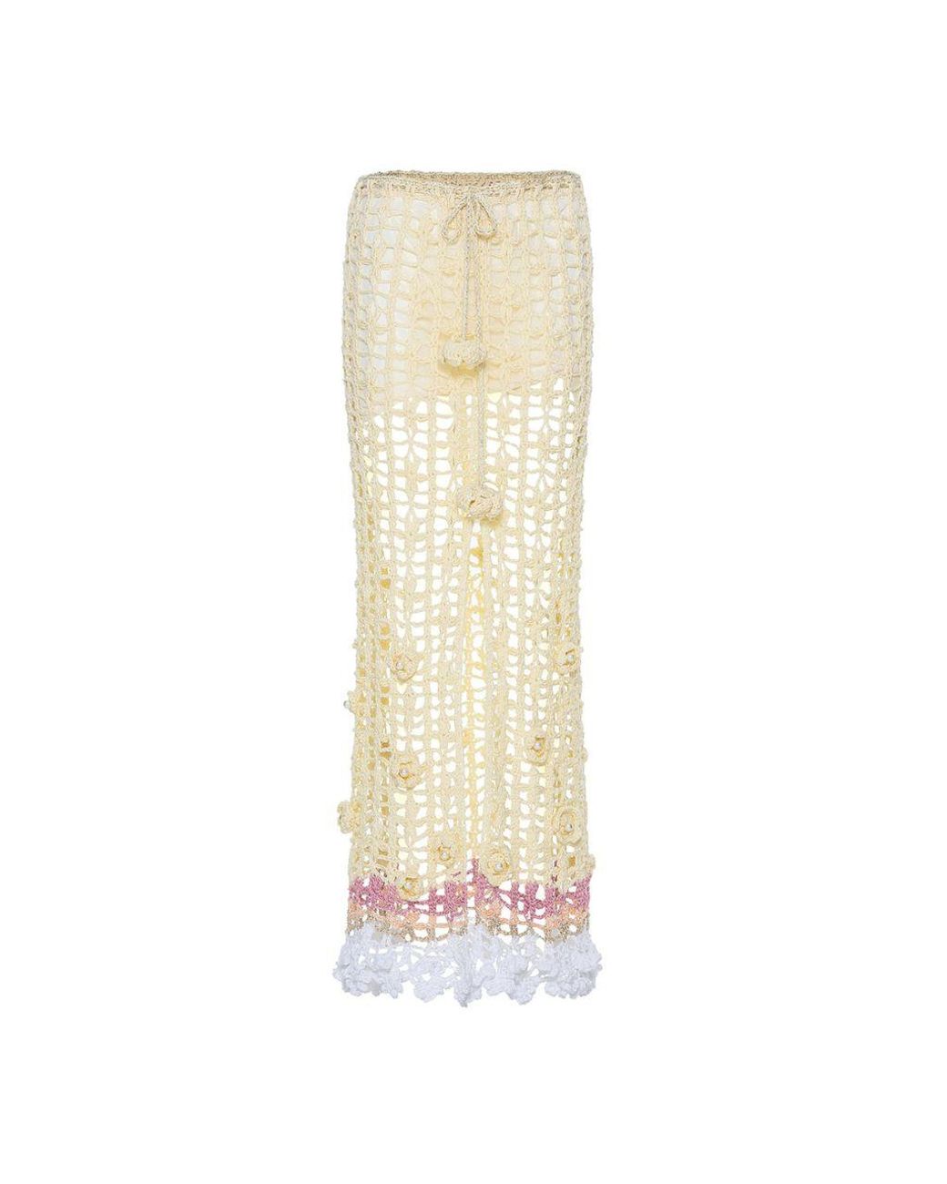Andreeva Natural Vanilla Handmade Crochet Skirt