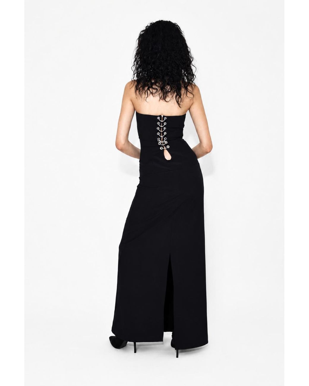 TANIA ORELLANA Black Vertebra Dress