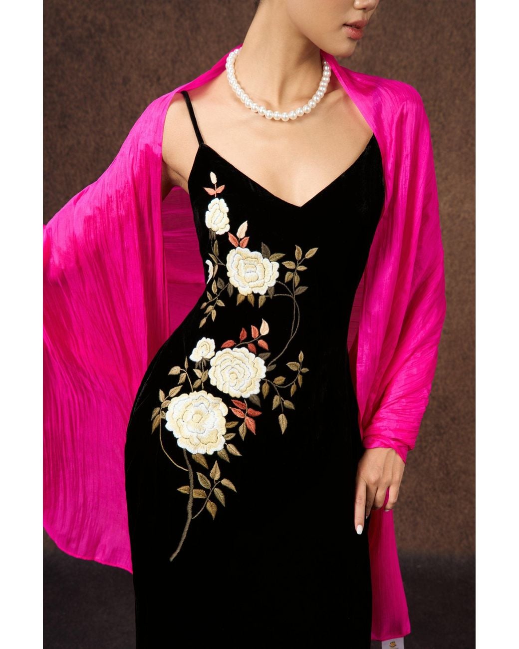 SILK & BEARS Pink Hot Scarf