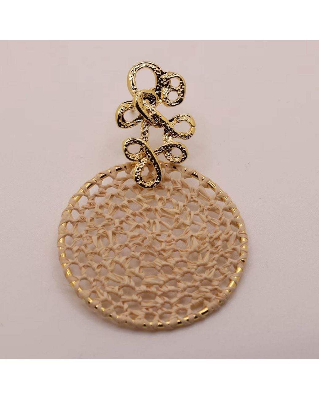 NART Metallic The Buriti Lace Earrings