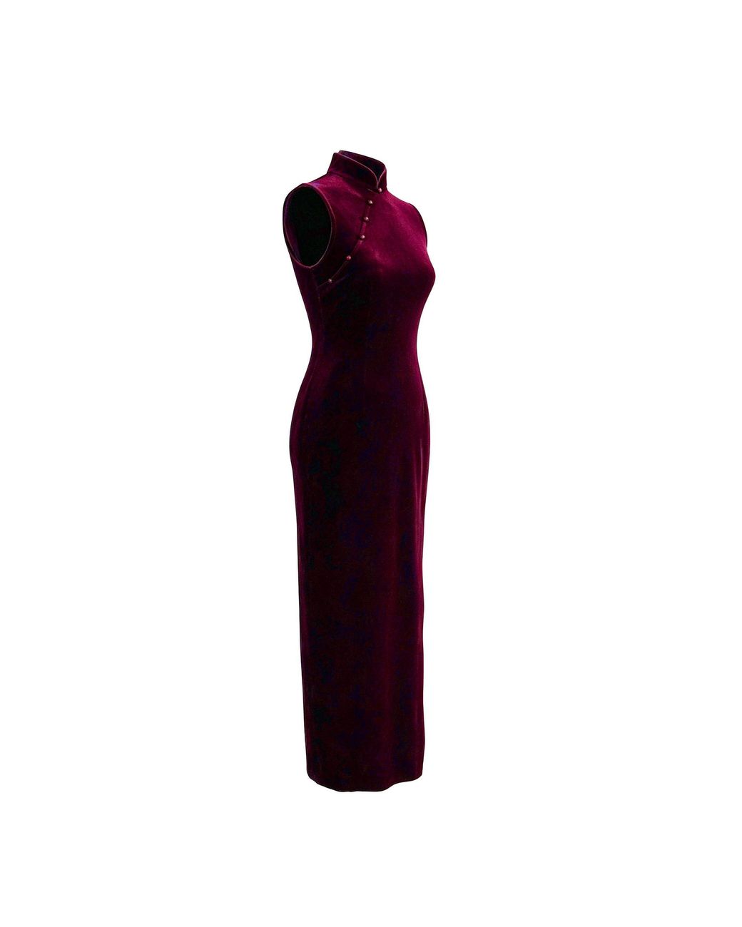 QIPOLOGY Red Velvet Qipao