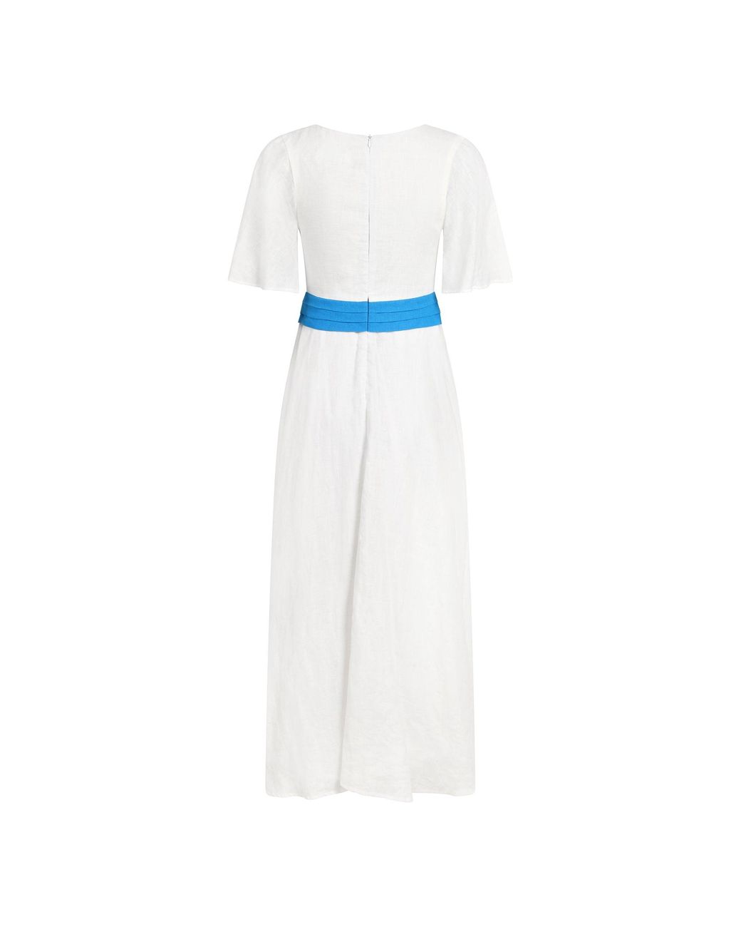DIVINE HARMONIE Blue Divine Water Linen Maxi Dress