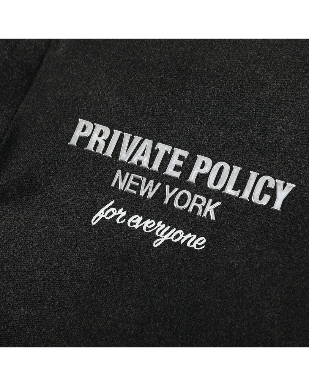 PRIVATE POLICY Black Washed Long Sleeve Polo Shirt