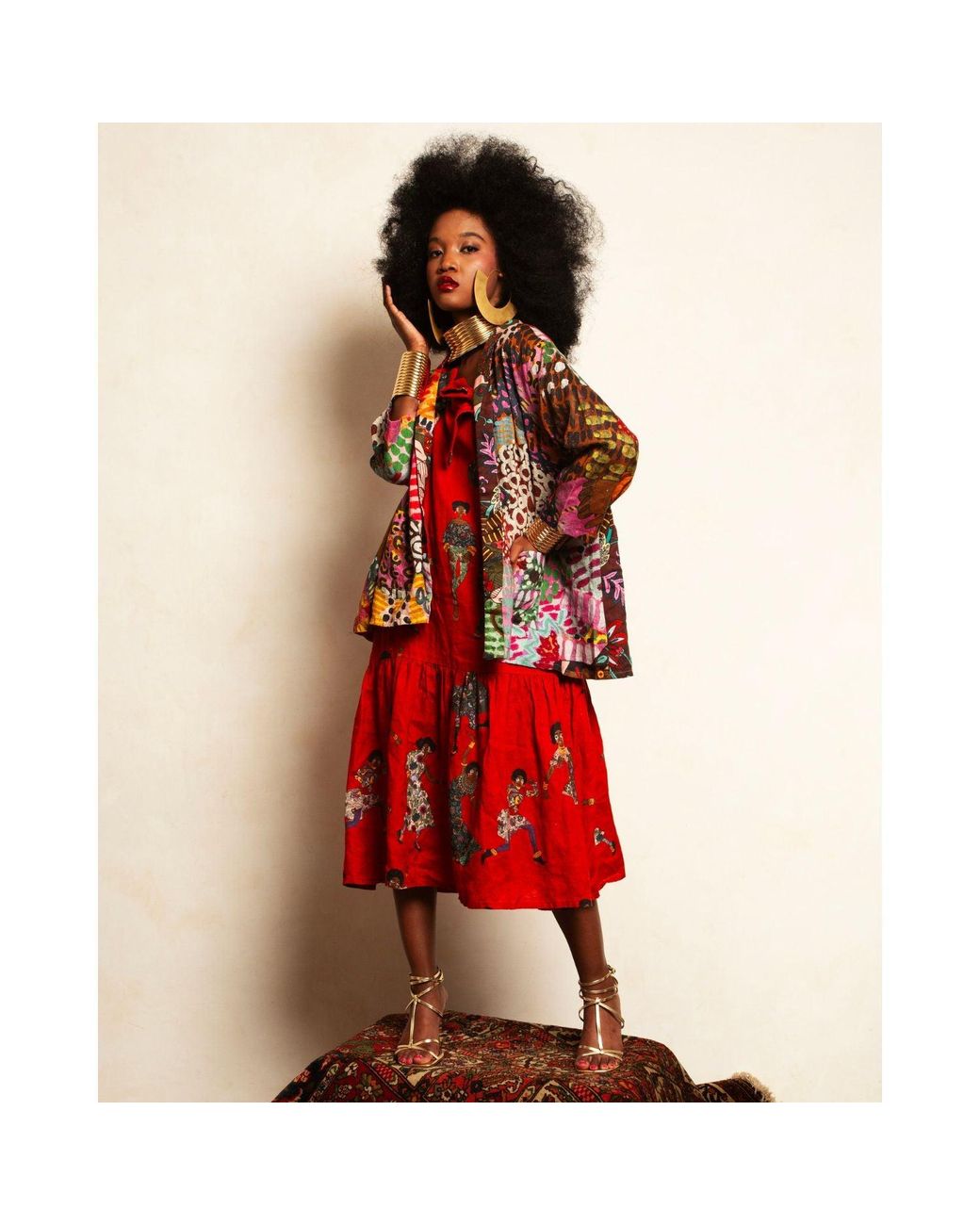 A.nty Story Blue Silk Lined Kimono Jacket
